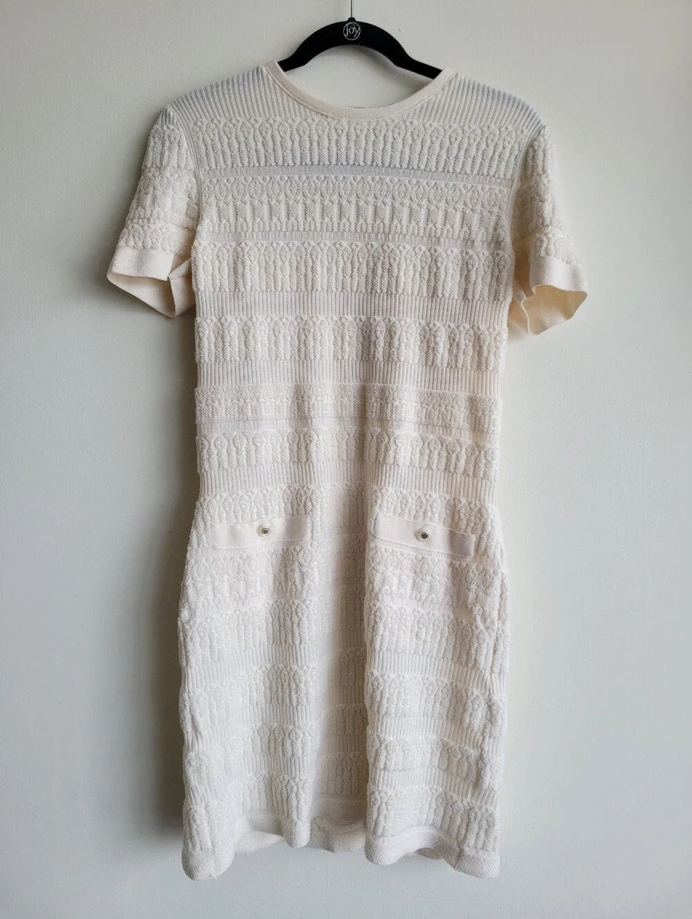 Chanel Knit Short Sleeve Dress Size 40